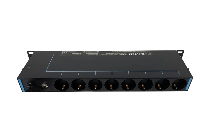 Infitronic 19" PDU Steckdosenleiste, 1HE, 13-fach, 250V, schwarz, 2m