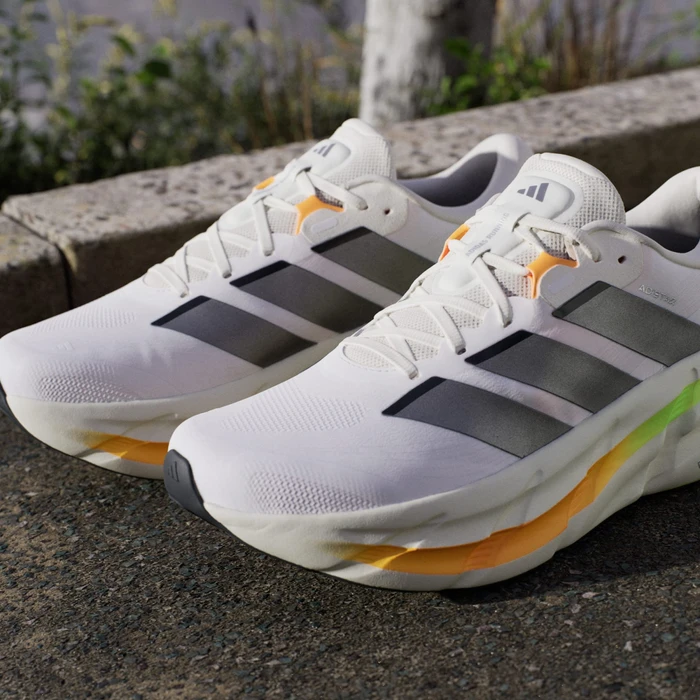 adidas Adistar 5 cloud white/iron metallic/lucid tangerine (Herren)