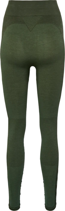 hummel CLEA Seamless Tight Hose lang climbing ivy (Damen)