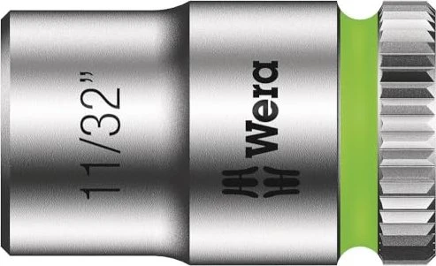 Wera 8790 HMA Zyklop Außensechskant Steckschlüssel 1/4" zöllig, 11/32"x23mm