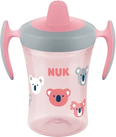 NUK Trainer Cup Trinklerntasse mit Trinktülle, 6+M, 230ml, koala rosa