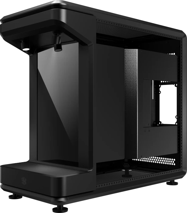 Cooler Master MasterFrame 360 Stage LCD, schwarz, Glasfenster