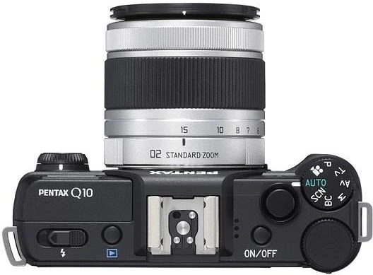 Pentax Q10 schwarz mit Objektiv Q 02 Standard Zoom 5-15mm 2.8-4.5 AL
