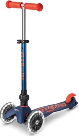 Micro Mini Micro Deluxe Foldable LED Kickboard navy blue