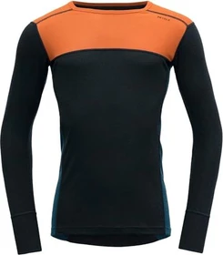 Devold Lauparen Merino 190 Funktionsshirt langarm flame/ink/flood (Herren)
