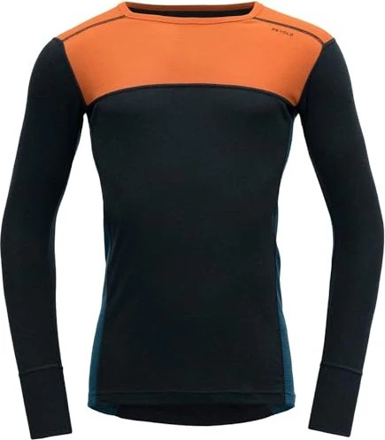 Devold Lauparen Merino 190 Funktionsshirt langarm flame/ink/flood (Herren)