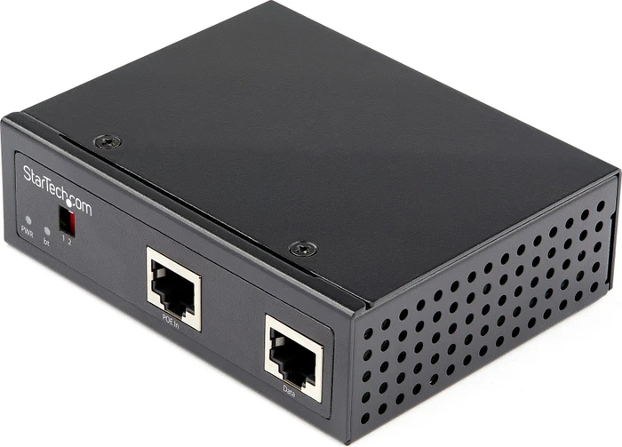 StarTech Industrial Railmount Gigabit PoE-Splitter, 2x RJ-45, PoE++ PD