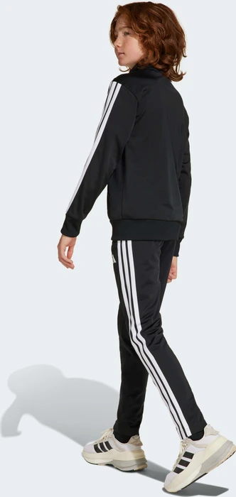 adidas Seasonal Essentials Tiberio 3-Streifen Tricot Trainingsanzug black/white/grey two (Junior)