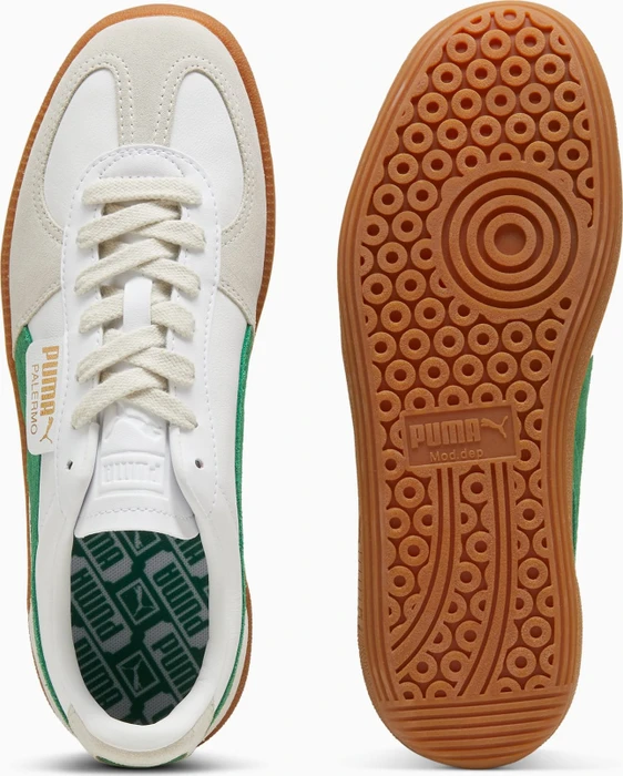 Puma Palermo Leather puma white/vapor gray/archive green