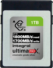 Integral ultima PRO X2 Cinematic Silver R1800/W1700 CFexpress 2.0 Type B 1TB