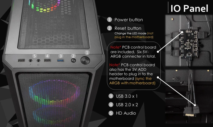 Raijintek Ponos TG4, Glasfenster