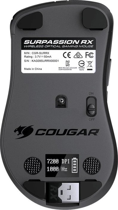 Cougar Surpassion RX Wireless Optical Gaming Mouse, USB
