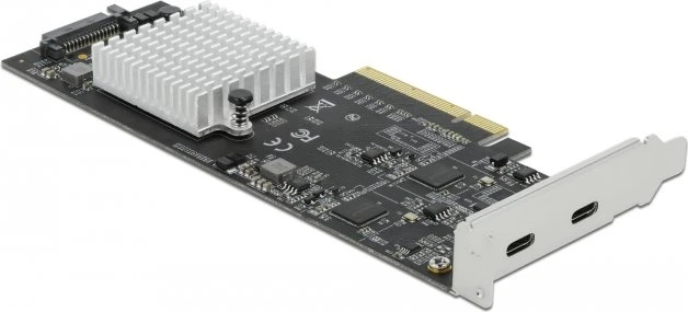 DeLOCK 2x USB-C 3.2, PCIe 3.0 x8