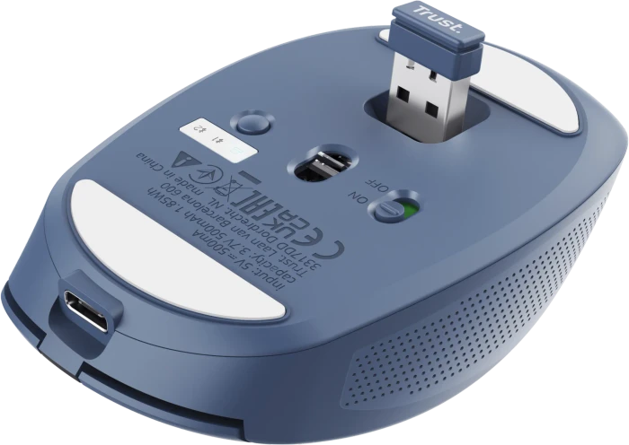 Trust Ozaa Compact Wireless Mouse blau, USB/Bluetooth