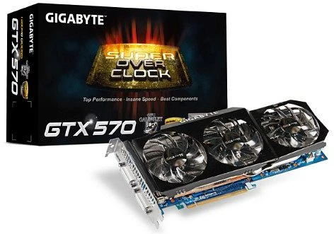 GIGABYTE GeForce GTX 570 Super Overclock, 1.25GB GDDR5, 2x DVI, Mini HDMI