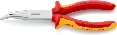 Knipex Flachrundzange mit Schneide, 20cm