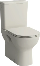 Laufen Lua Stand-WC für aufgesetzten Spülkasten, Tiefspüler, spülrandlos, Abgang waagrecht/senkrecht pergamon