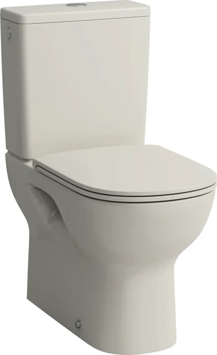 Laufen Lua Stand-WC für aufgesetzten Spülkasten, Tiefspüler, spülrandlos, Abgang waagrecht/senkrecht pergamon