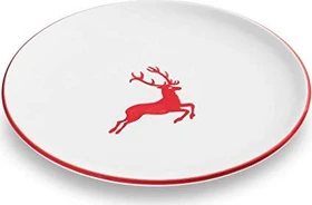 Gmundner Keramik Rubinroter Hirsch Speiseteller Cup 25cm