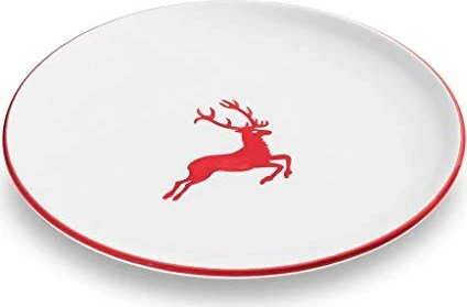 Gmundner Keramik Rubinroter Hirsch Speiseteller Cup 25cm