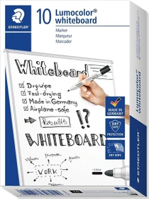 Staedtler Lumocolor Whiteboardmarker 351 schwarz, 10er-Pack