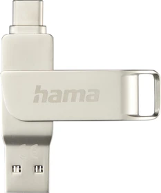 Hama C-Rotate Pro USB Stick 64GB, USB-A + USB-C, USB 3.2 Gen 1×1