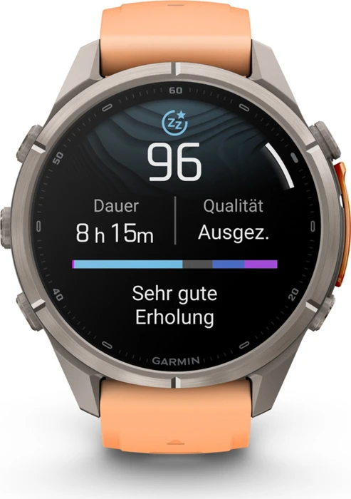 Garmin Fenix 9 Pro 43mm titanium/shell pink-autumn orange