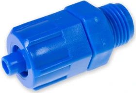 DRAK-Aquaristik Schlauchanschluss, 1/8", Kunststoff POM, 4/6mm, blau