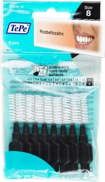 TePe Original Interdentalbürste schwarz, 6 Stück