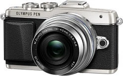 Olympus PEN E-PL7 silber mit Objektiv M.Zuiko digital ED 14-42mm 3.5-5.6 EZ und M.Zuiko digital 45mm 1.8