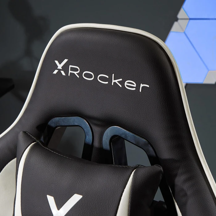 X Rocker Agility Compact Esports Gamingstuhl für für Kinder/Jugendliche, blau/schwarz