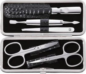 Zwilling Classic Inox Maniküre/Pediküre-Set Kroko schwarz 5-teilig