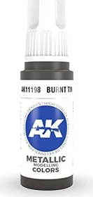 AK-Interactive 3rd Gen Acrylic Colors Metallic Modelling Colors burnt tin, 17ml