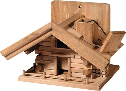 Dobar Vogelfutterhaus im Almhütten-Design