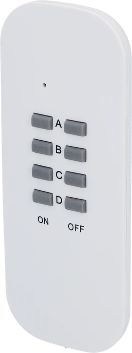 uniTEC 3+1 Micro, Funksteckdose mit Fernbedienung weiß, Set
