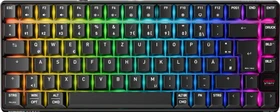 Cherry Xtrfy K33 Compact Wireless, schwarz, LEDs RGB, USB/Bluetooth, DE (G8D-24030PAADE-2)