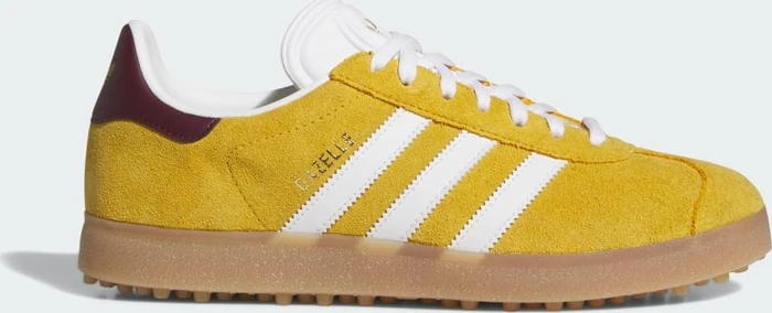 adidas Gazelle Spikeless victory gold/cloud white/maroon