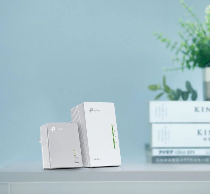 TP-Link AV600 Powerline Extender Starter Kit, Powerline/WLAN-Access Point und Powerline-Adapter Set, 2er-Bundle