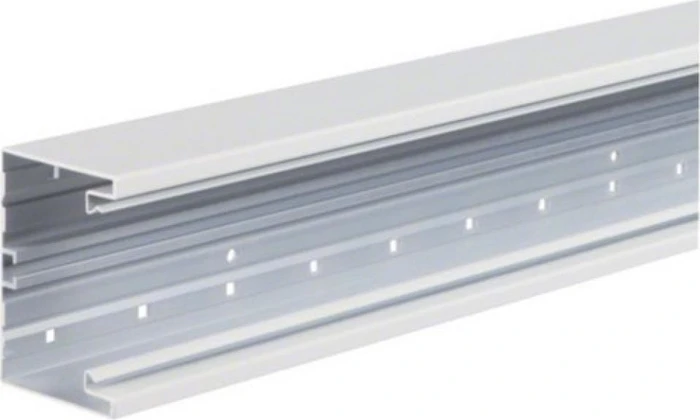 Hager Brüstungskanal-Unterteil frontrast BRA 68x100mm OT 80mm aus Alu verkehrsweiß