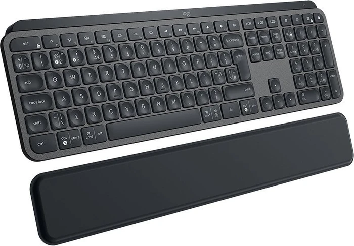 Logitech MX Keys Plus MX Palm Rest, schwarz, USB/Bluetooth, UK