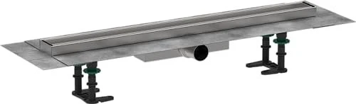 Hansgrohe RainDrain Compact Duschrinne, Komplett-Set, edelstahl gebürstet