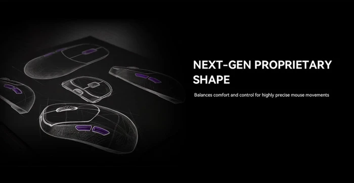 Lamzu Thorn V2 8K Wireless Gaming Mouse violett, USB