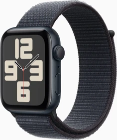 Apple Watch SE (2022) (GPS) 44mm Mitternacht mit Sport Loop Tinte