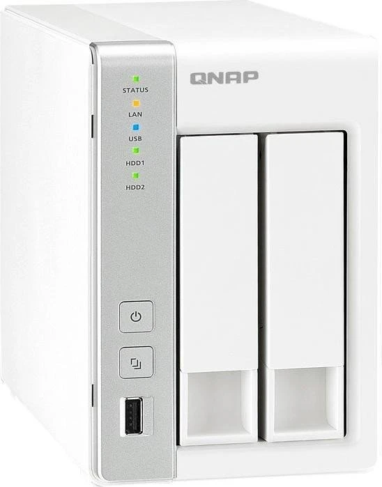 QNAP Turbo Station TS-220, 512MB RAM, 1x RJ-45 1000Base-T, 2x USB-A 3.0