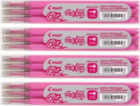 Pilot FriXion Point BLS-FRP5-P-S3 Rollerballmine RB 0.5mm pink, 4er-Pack