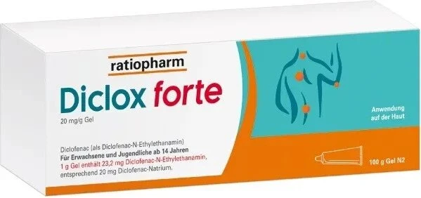 ratiopharm Diclox forte Schmerzgel, 100g