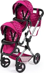 Bayer Design Zwillingswagen Puppenbuggy Twin Neo Fee rosa