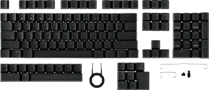 ASUS ROG Keycap Set, Kunststoff (PBT), schwarz, 125 Tasten (105+20)