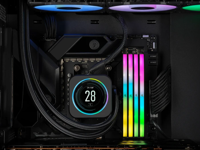Corsair Vengeance RGB grau UDIMM 32GB Kit, DDR5-6000, CL36-44-44-96