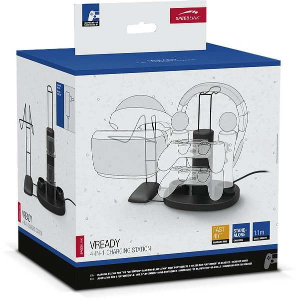 Speedlink PlayStation VR Headset VREADY Halterung und Ladestation (PS4)